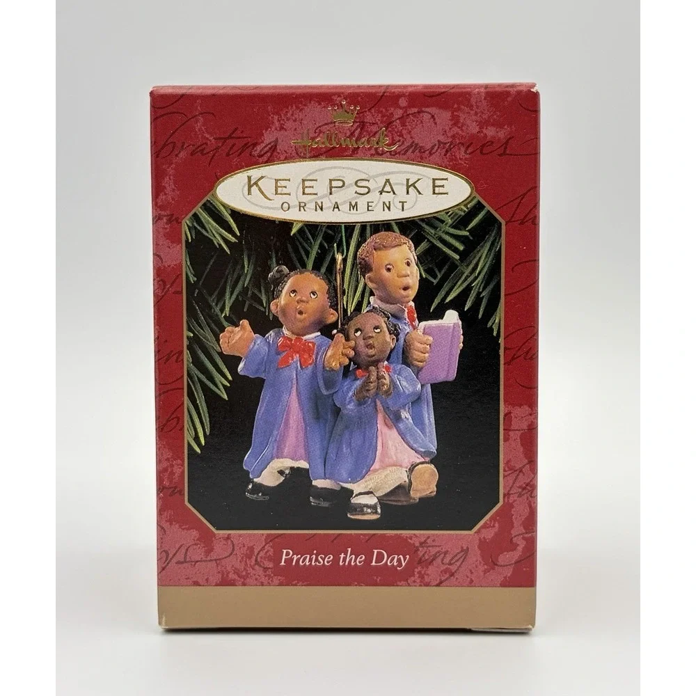 1999 Hallmark Keepsake Ornament Praise The Day Choir Children QX6799 Vintage